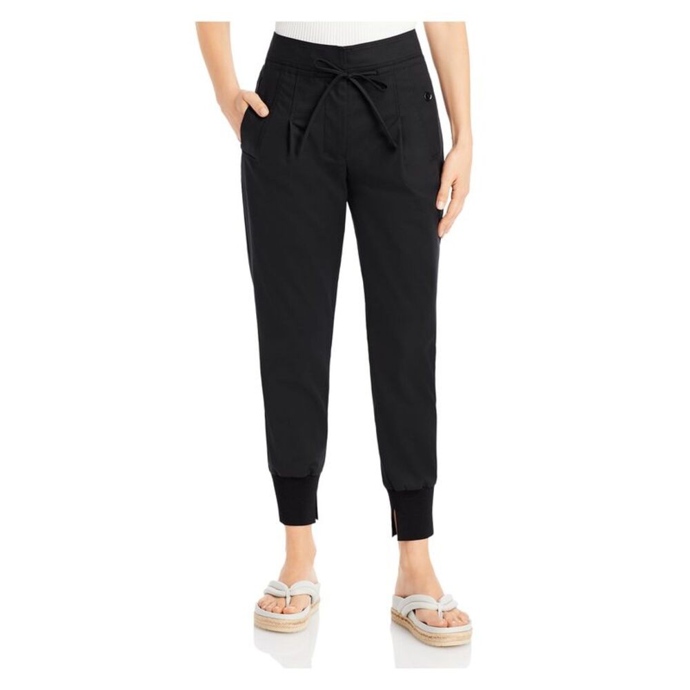 3.1 PHILLIP LIM Womens Black Stretch Zippered Drawstring Tie Waist Pants 12